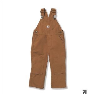 Carhartt brown denim overalls 18mo